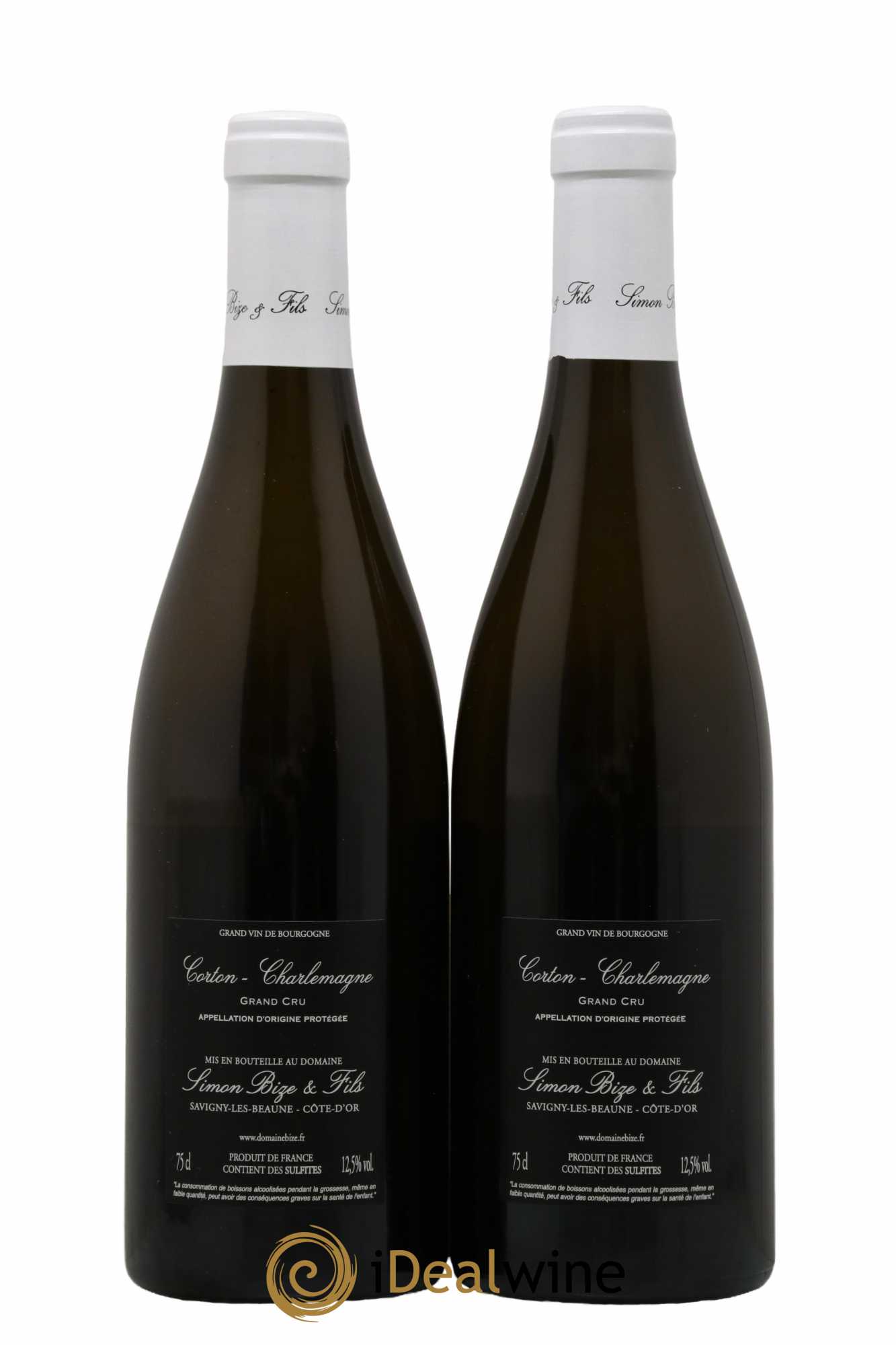Corton-Charlemagne Grand Cru Simon Bize & Fils  2021 - Lot de 2 Bouteilles
