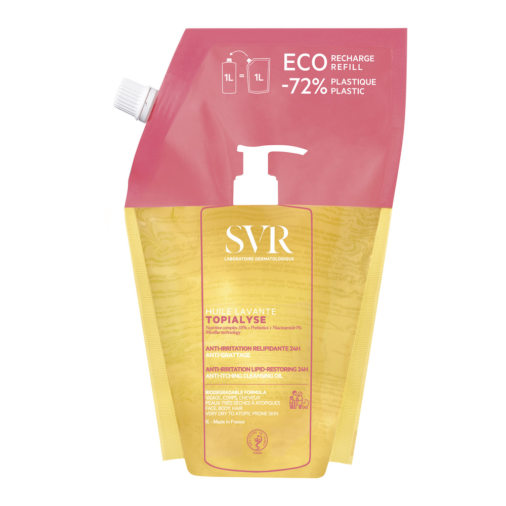 laboratoires svr Topialyse Huile Lavante Refill 1L Huile de Douche