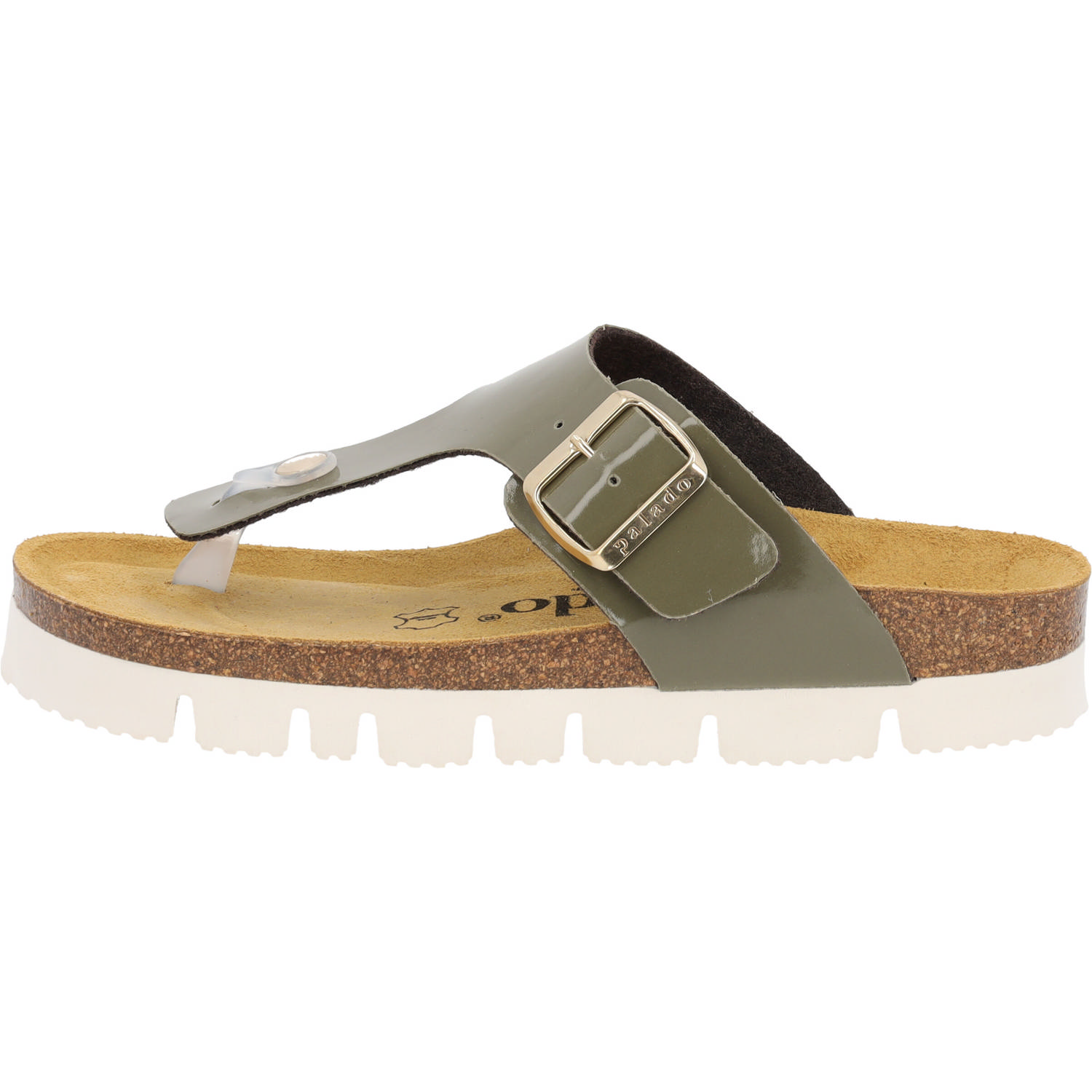 Palado Kos PL Lack, Zehentrenner, Damen, Khaki