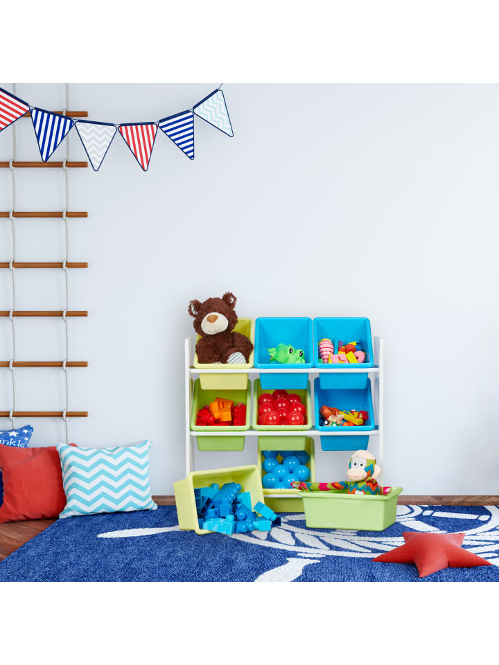 relaxdays Kinderregal Meerjungfrau in Bunt - (B)65 x (H)67 x (T)31,5 cm günstig kaufen onesize