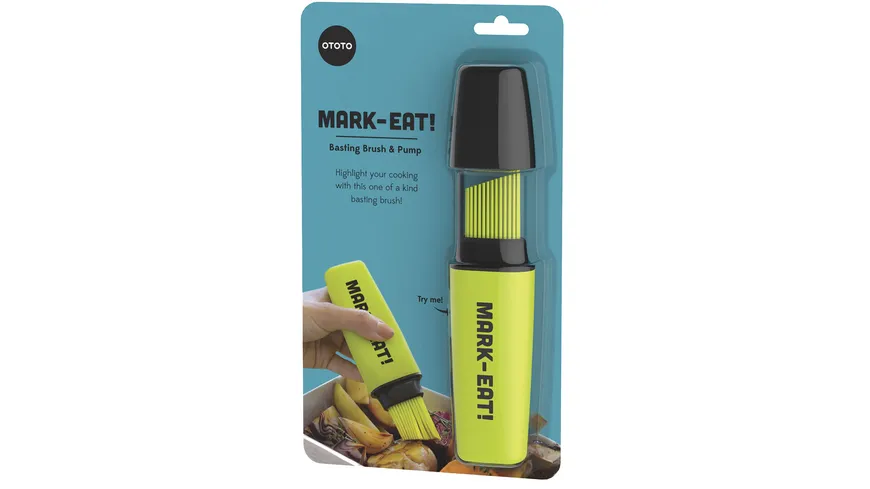 OTOTO Küchenpinsel Mark-Eat! neongelb