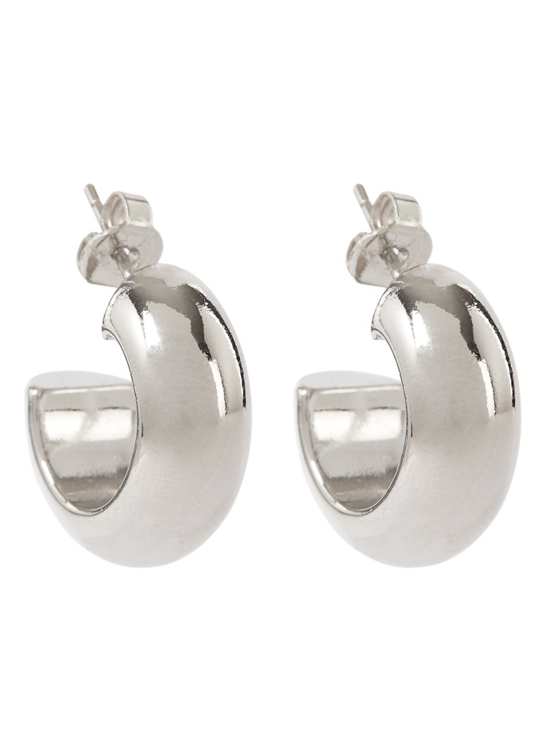 Boucles d'oreilles créoles épaisses en argent sterling Franky Amsterdam