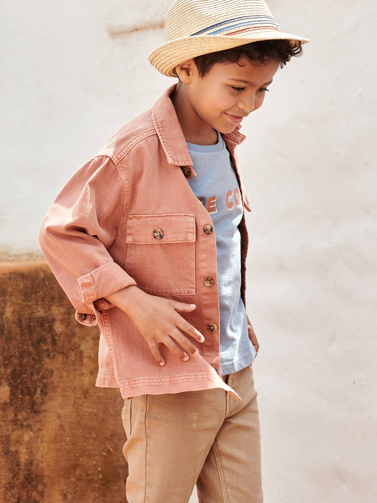 Vertbaudet Jungen Overshirt - ziegel