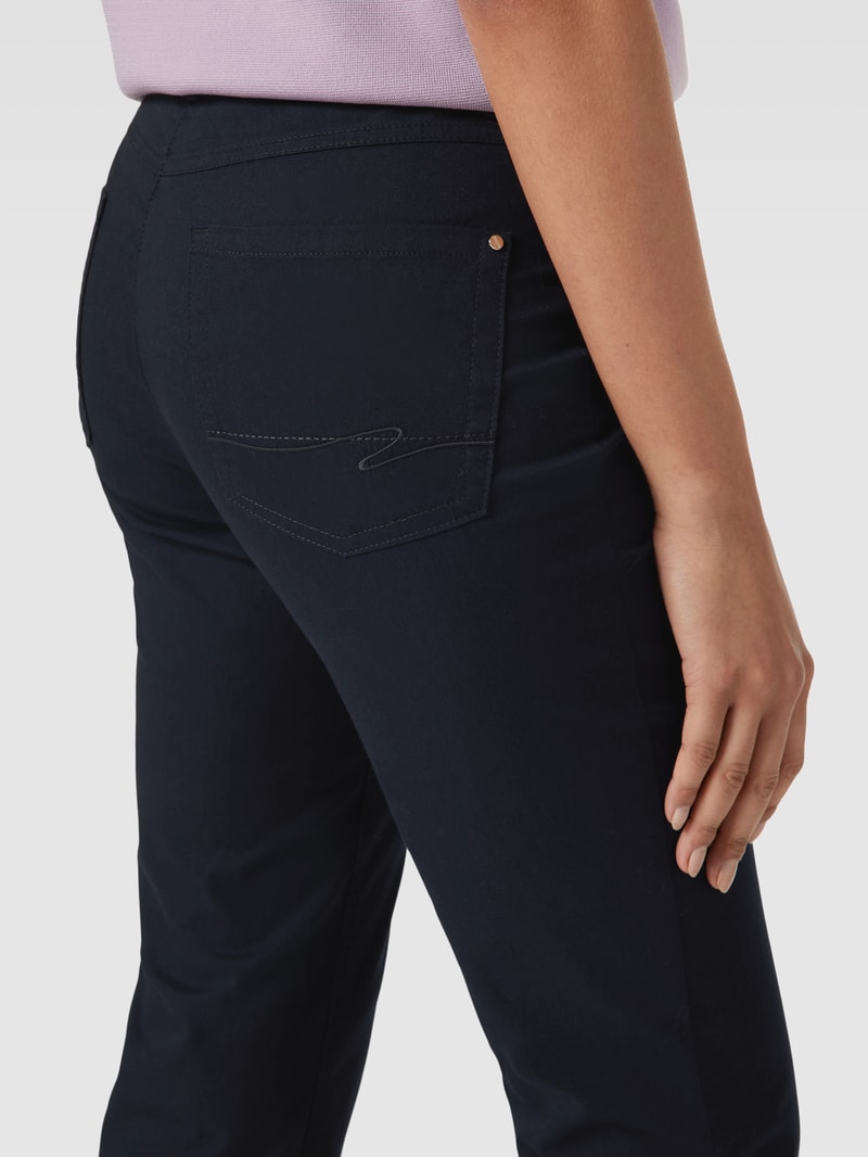 Hose im 5-Pocket-Design Modell 'CORA' in marineblau