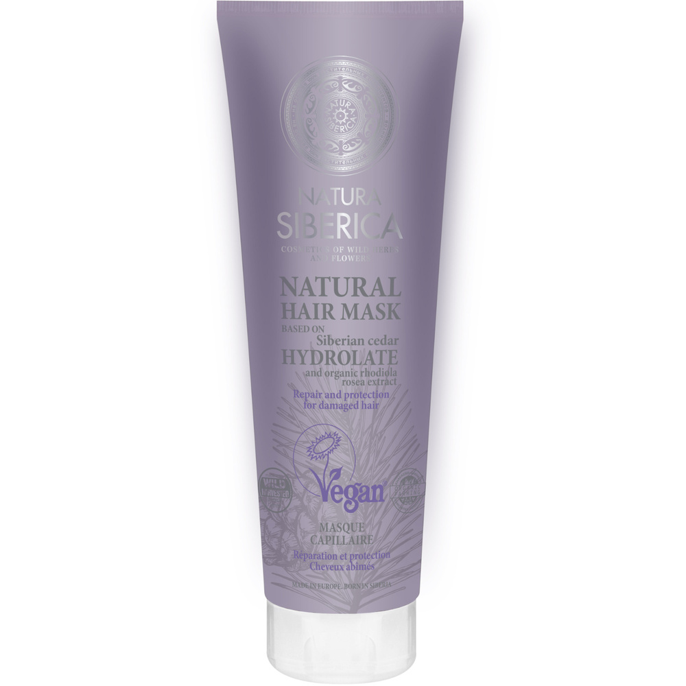 Natura Sibérica Masque Réparation et Protection Shampoing Cheveux Abîmés