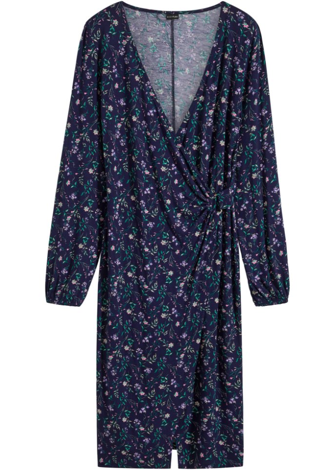 Kleid in Wickeloptik