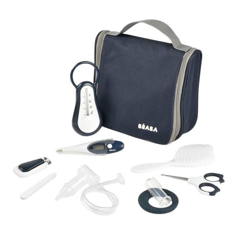 Trousse de toilette nomade 9 accessoires bleu nuit Beaba