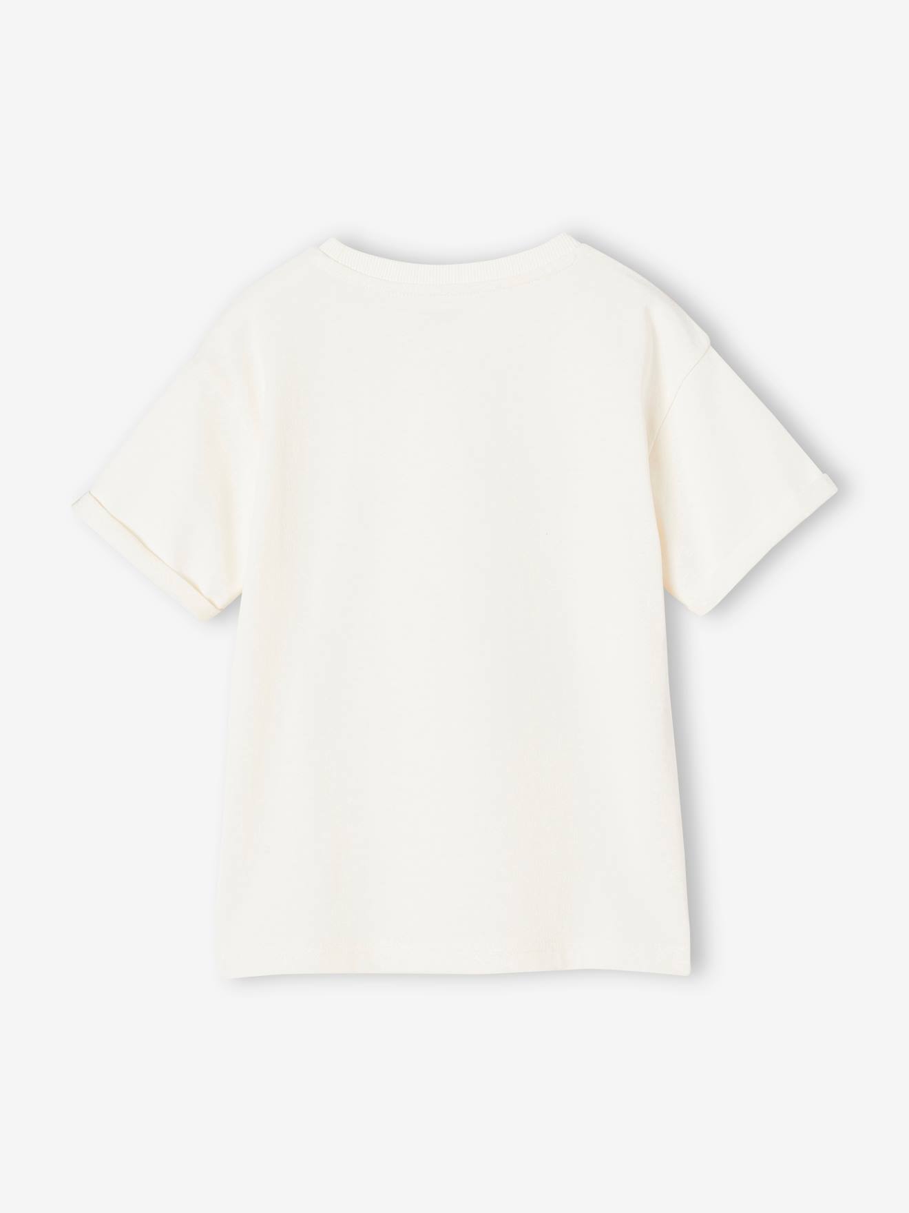 Vertbaudet Jungen T-Shirt aus schwerem Jersey Oeko-Tex - wollweiß
