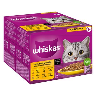 Megapack Whiskas 1+ Adult Frischebeutel 48 x 85 g