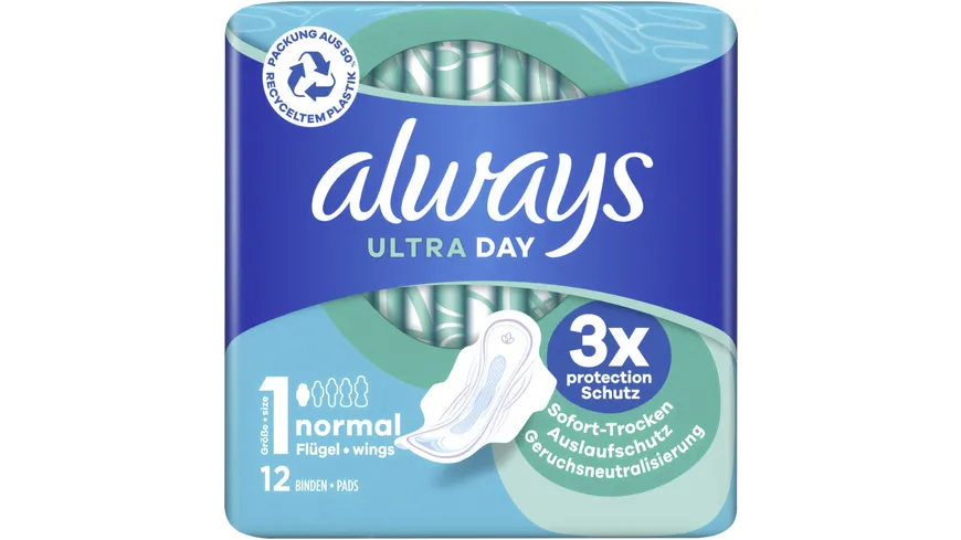 Always ULTRA Damenbinden Normal mit Flügeln