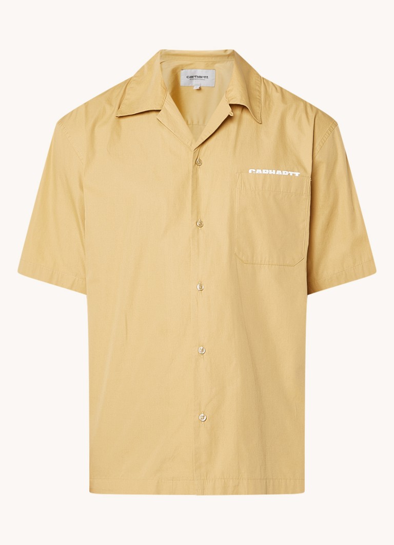 Camisa Carhartt WIP Link Script de corte regular com logo e estampa nas costas