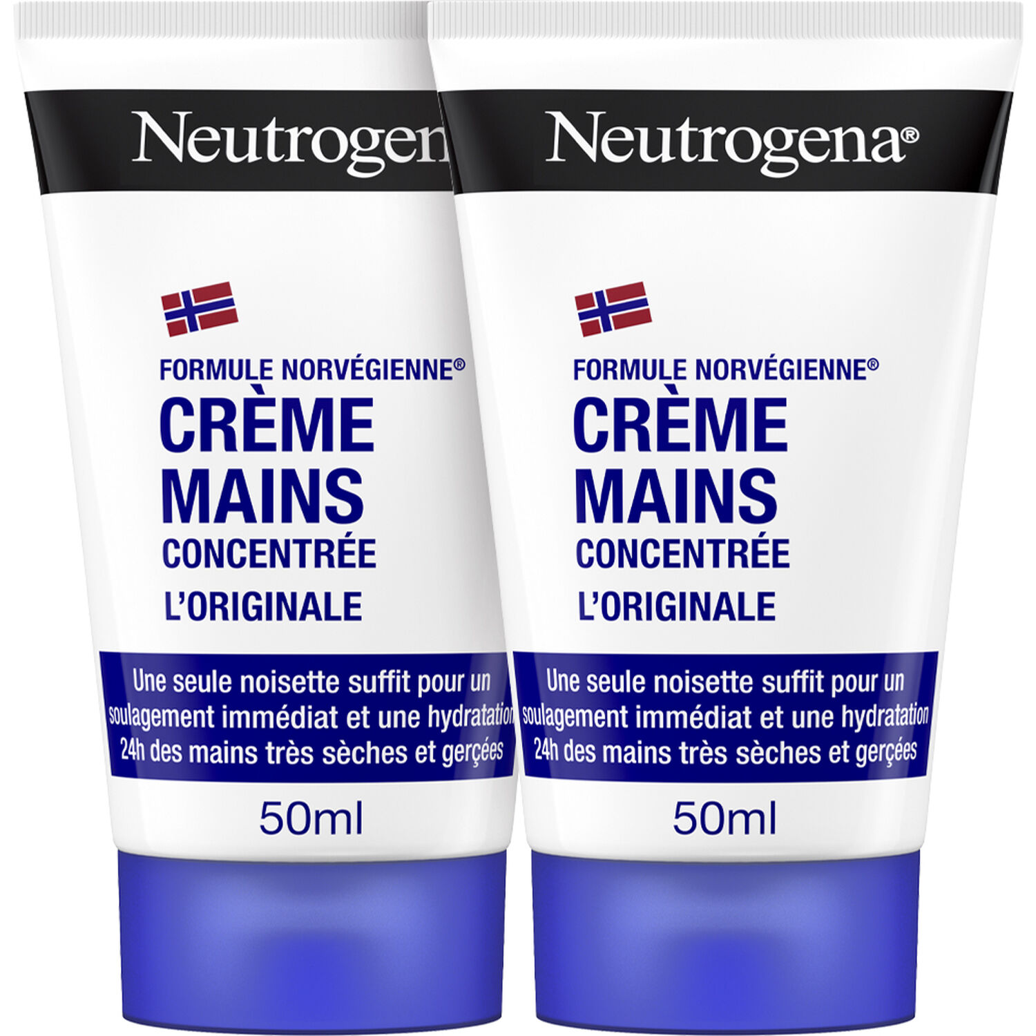 Neutrogena Crème mains NEUTROGENA® Duo Mains Crème Mains Hydratante concentrée 2 x 50 ml