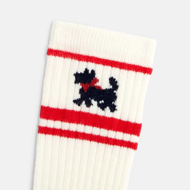 Chaussettes brodées Chipie blanches fille