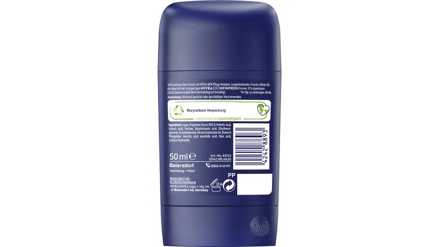 NIVEA MEN Deo Stick Fresh Active 50 ml