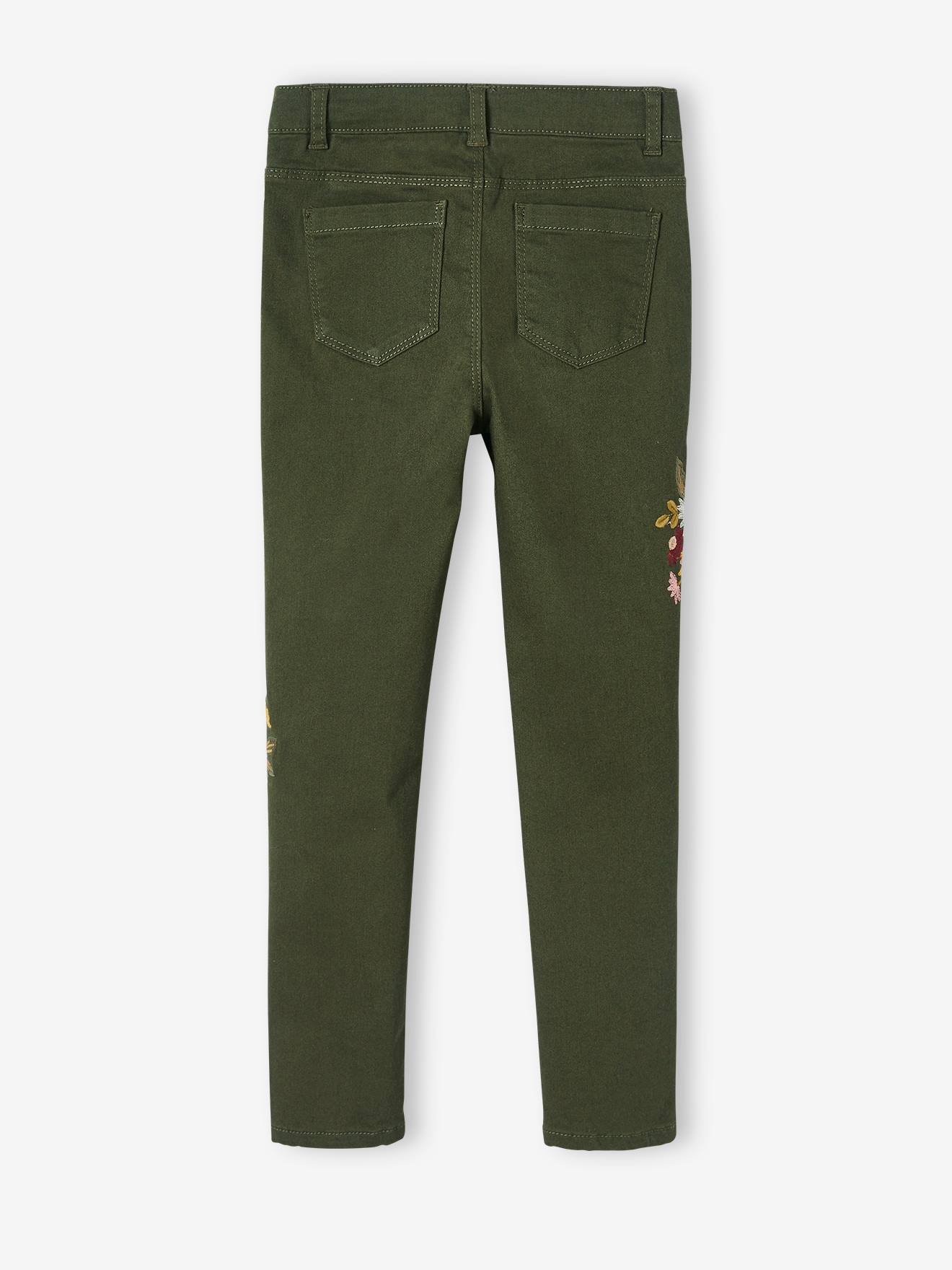 Vertbaudet Mädchen Slim-Fit-Hose, hohe Taille - karamell