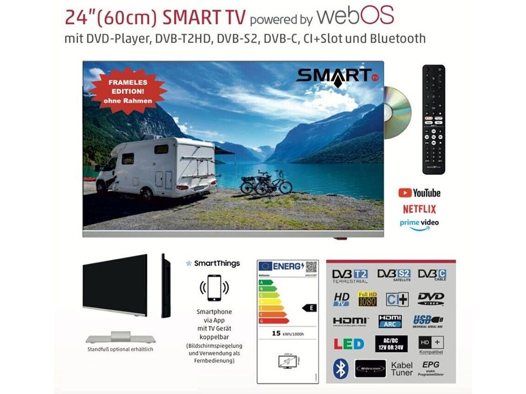 Reflexion LDDX24iBT Camping LED TV