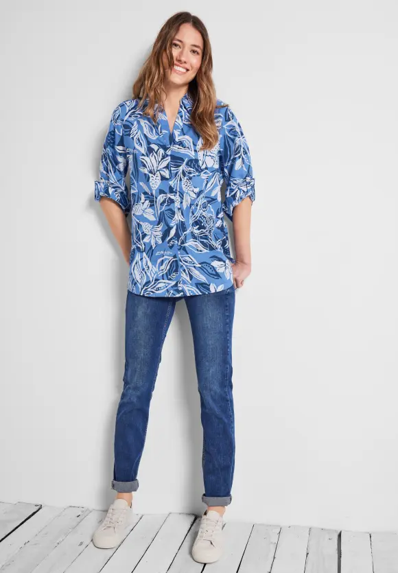 CECIL Leinenmix Longbluse
