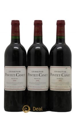 Les Hauts de Pontet-Canet Second Vin  2000 - Lot de 3 Bouteilles