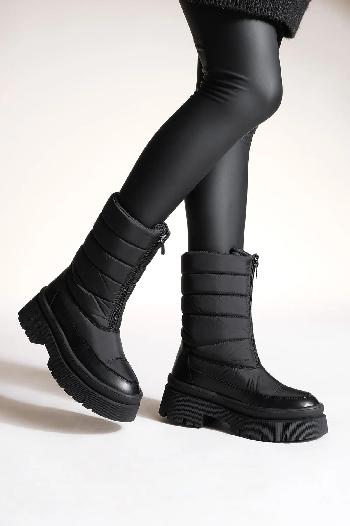Marjin  Schneestiefel - Schwarz - Flacher Absatz