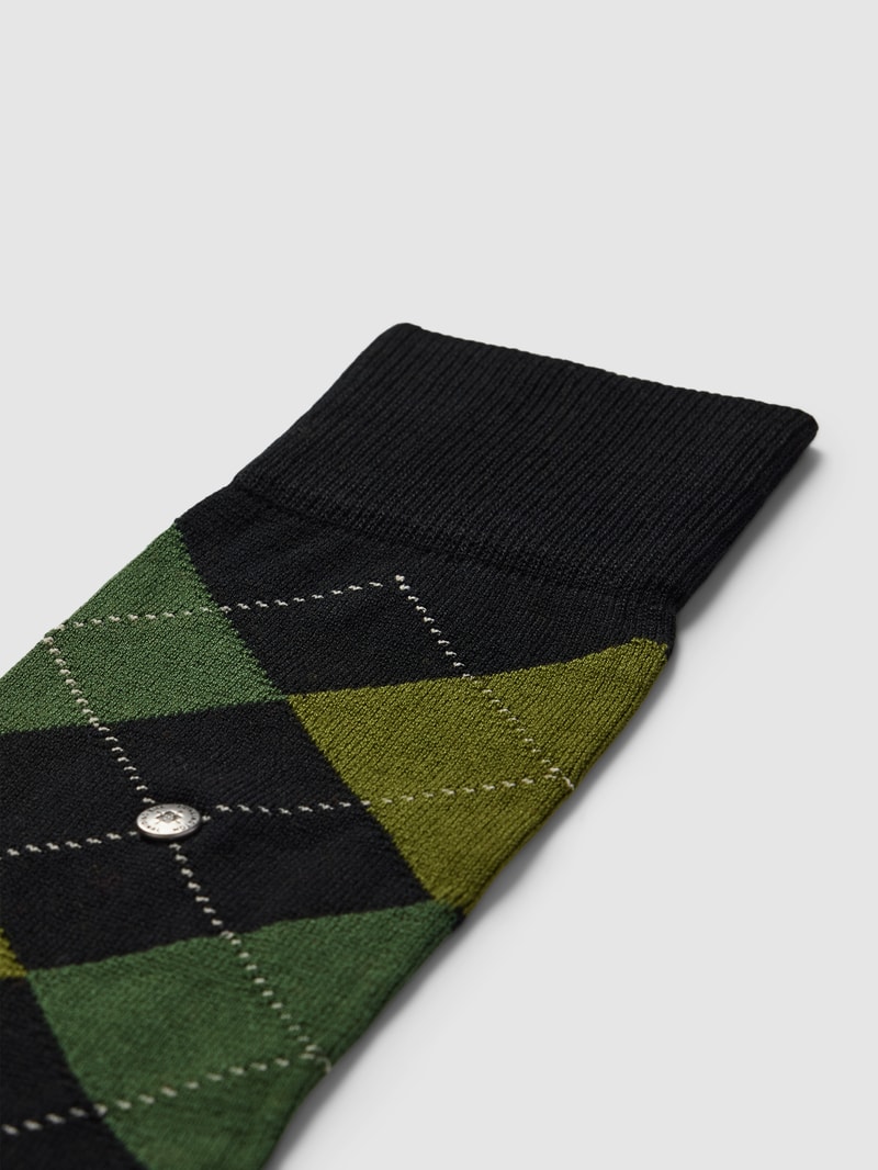 Socken mit Label-Print Modell 'MANCHESTER' in schwarz