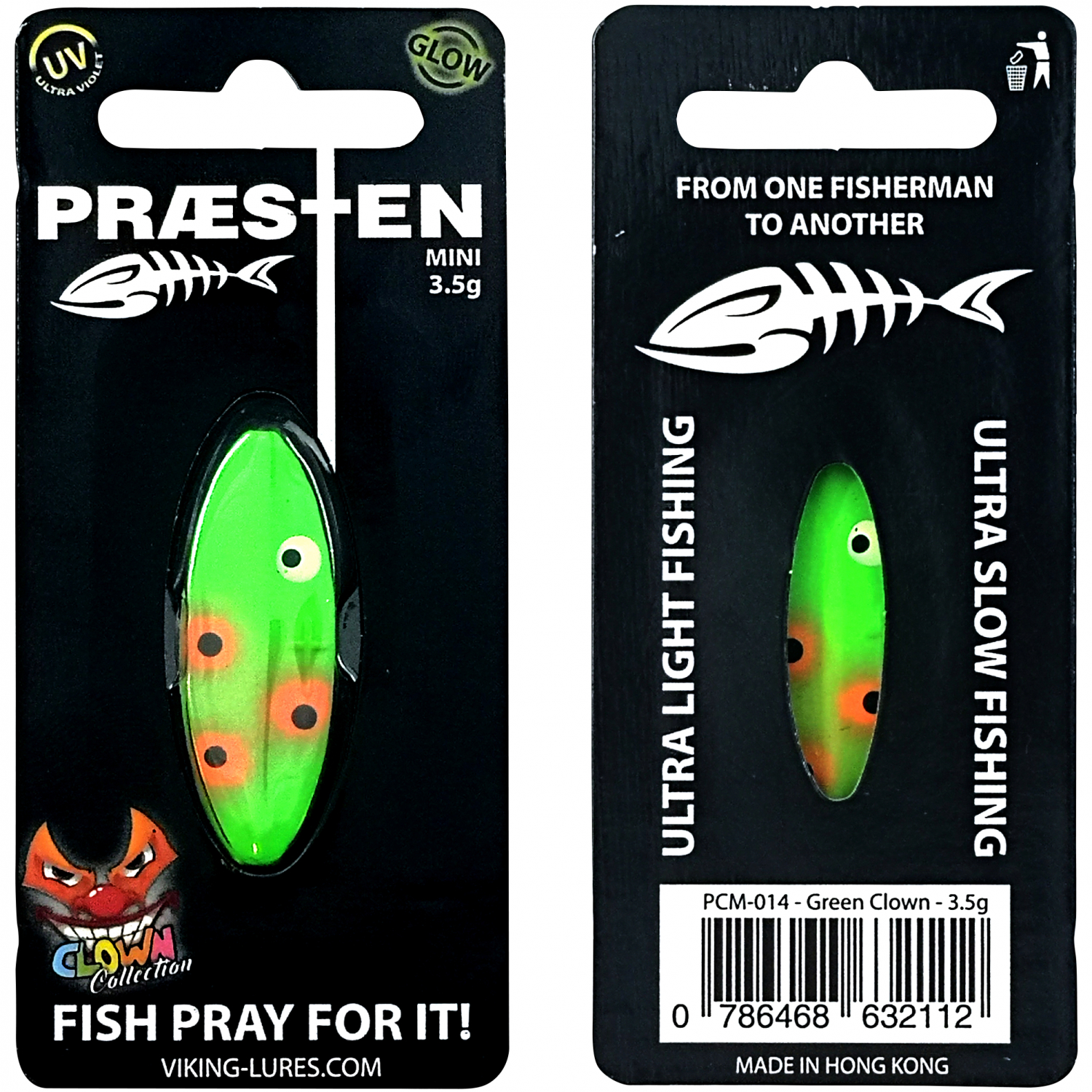 OGP Inlineköder Præsten Mini (Green Clown)