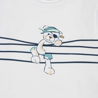 T-Shirt langarm, weiß für Jungs