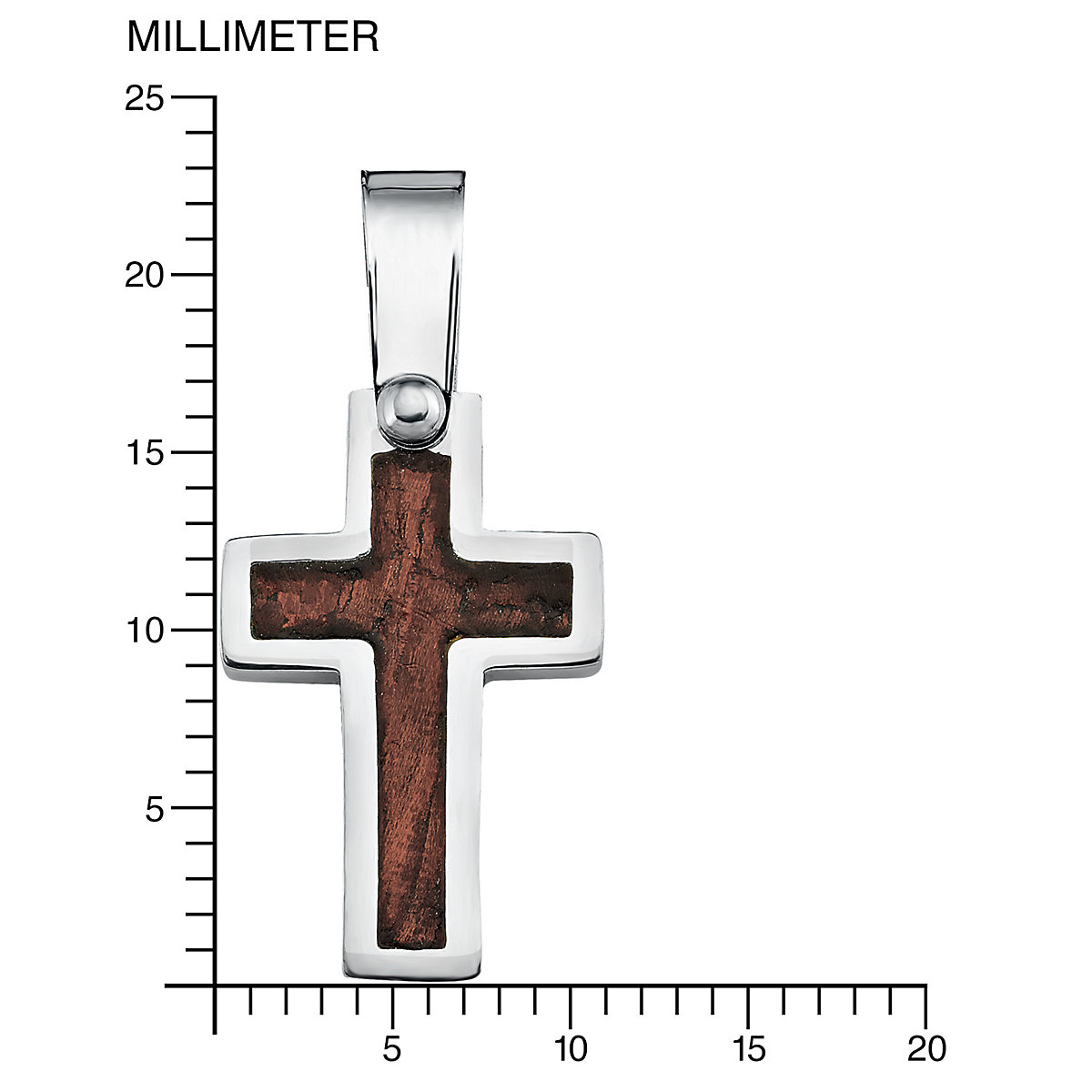 Kette mit Anhänger für Jungs, Edelstahl | Kreuz Halsketten für Jungen