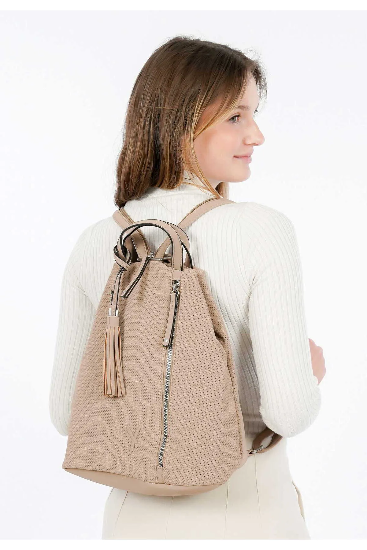 SURI FREY  Rucksack - Beige - Unifarben