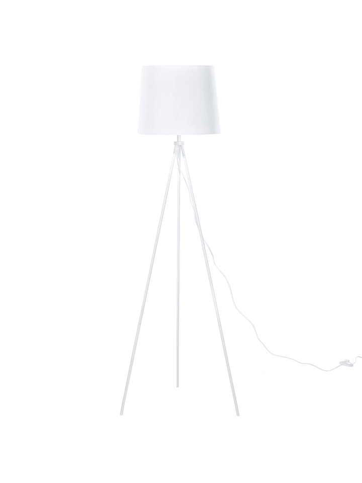 Beliani Stehleuchten SAMBRA in Weiß - (W) 35 x (H) 149 x (L) 35 cm günstig kaufen onesize