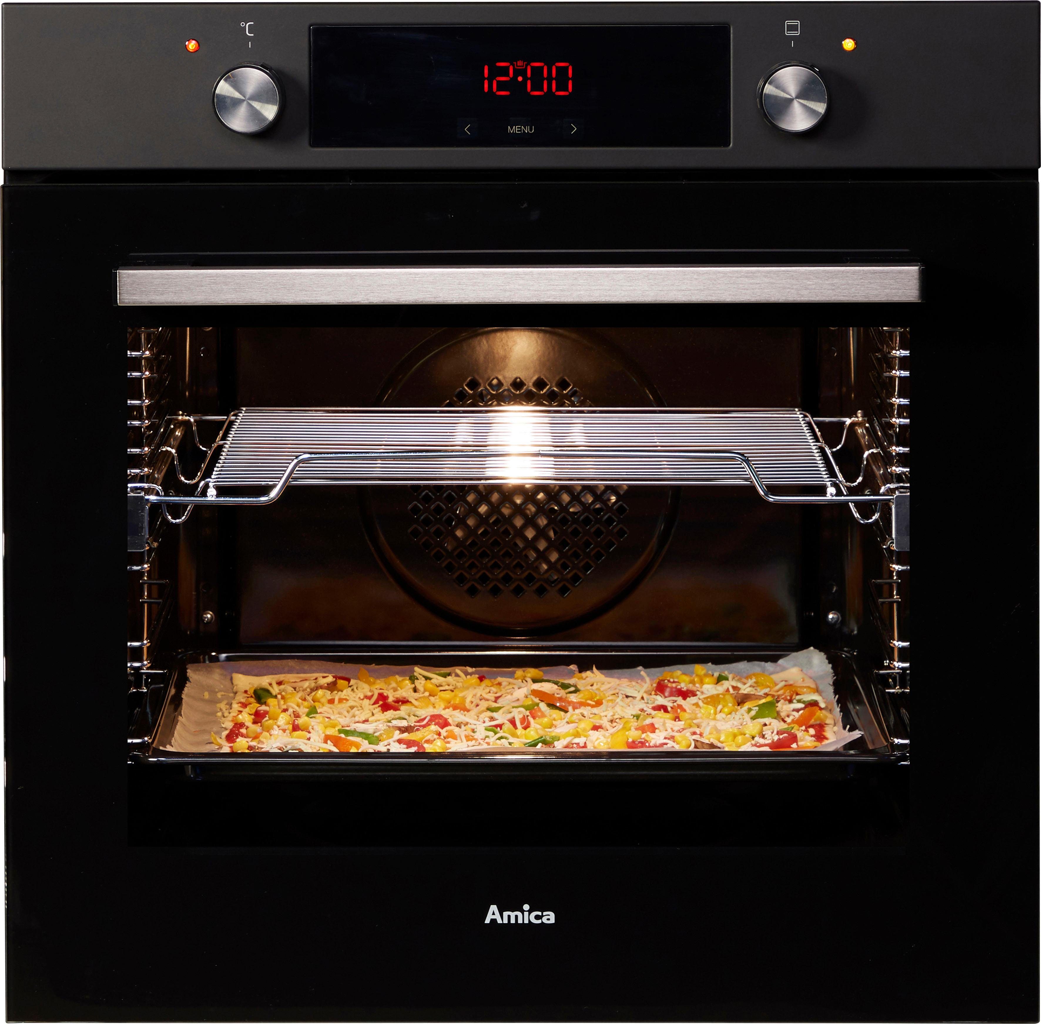 Amica Einbaubackofen EBX 943 610 SM, mit 1-fach-Teleskopauszug, Simple Steam