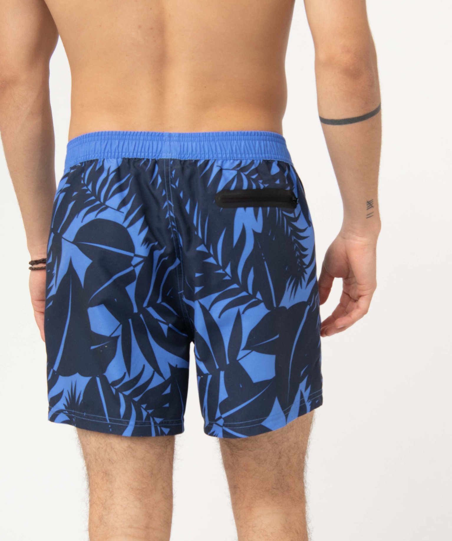 Short de bain homme à motifs feuillages imprime | GEMO