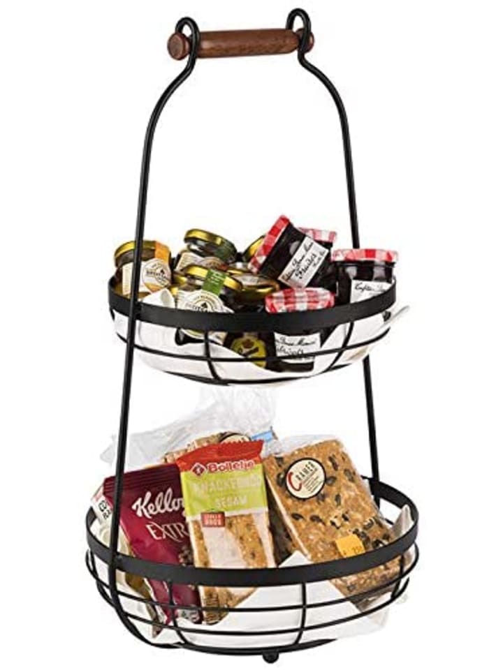 APS Etagère in Braun/Schwarz Ø 26 cm, H: 48 cm  günstig kaufen onesize