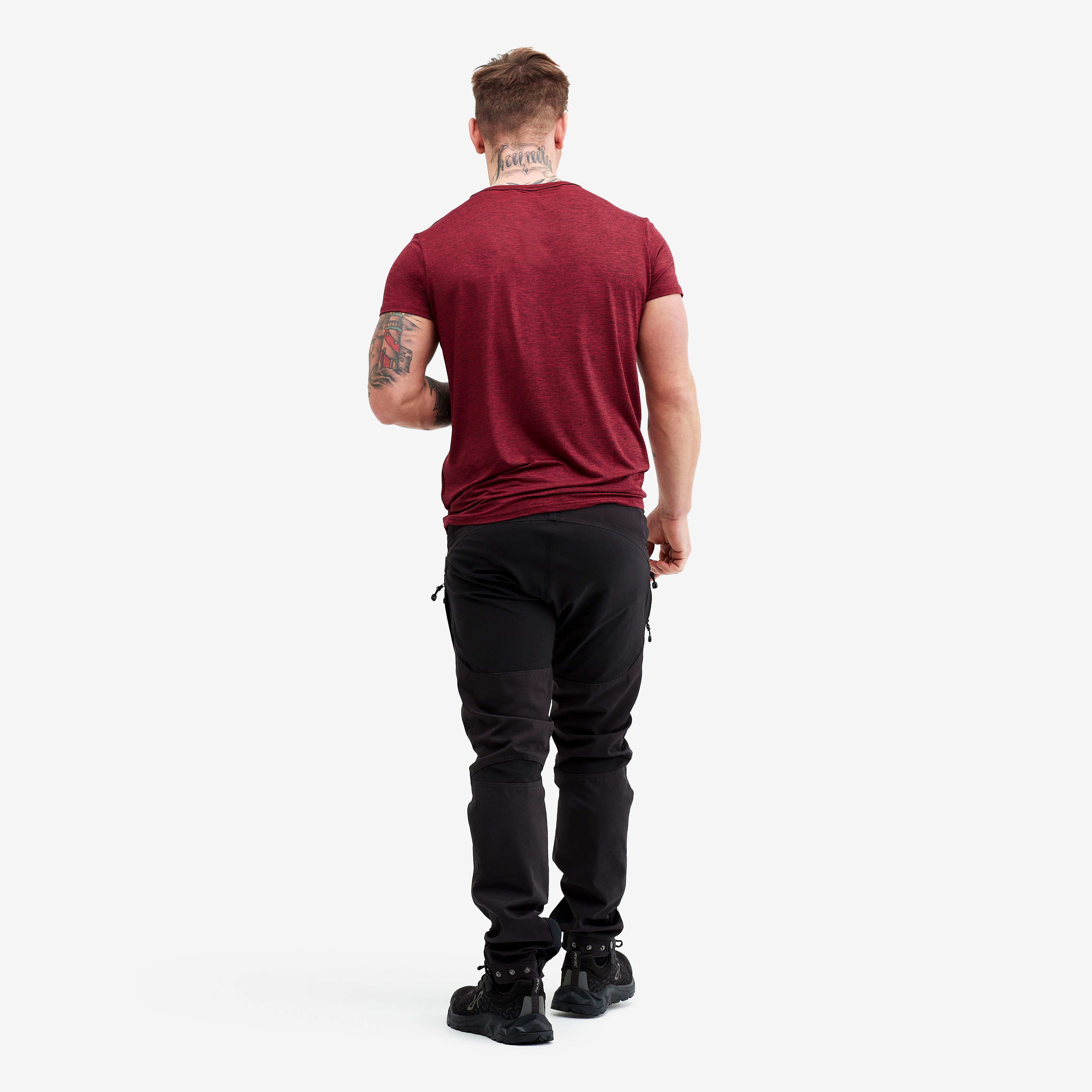Vagabond Tee Homme Dark Red Melange