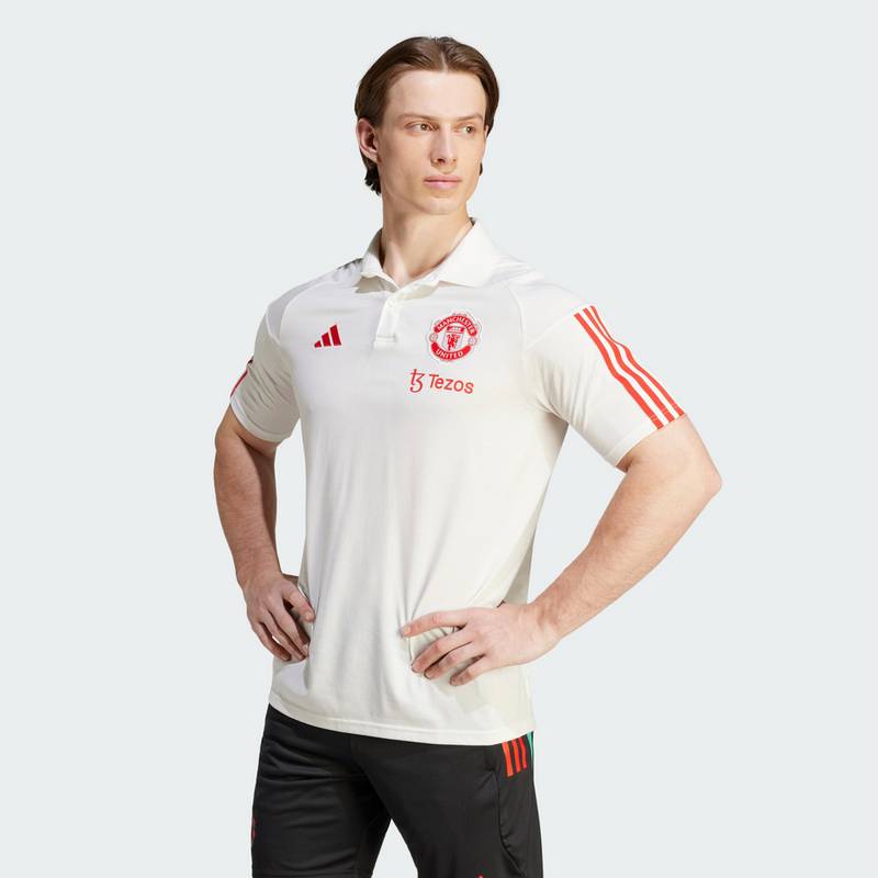 adidas Manchester United Tiro 23 Poloshirt Langarmshirt Herren