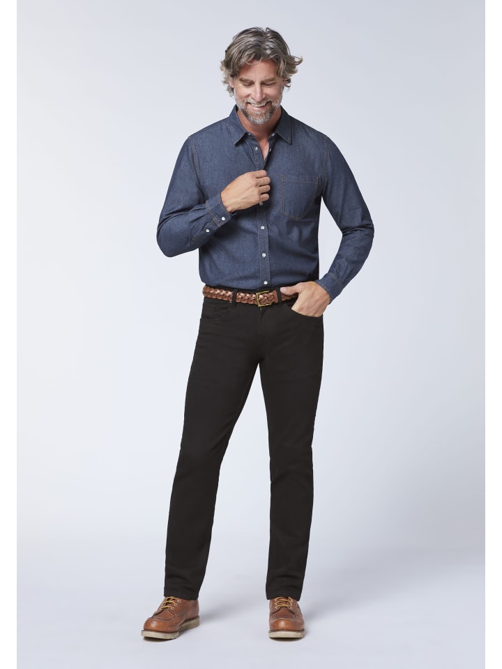 Oklahoma Jeans Jeans in Schwarz günstig kaufen