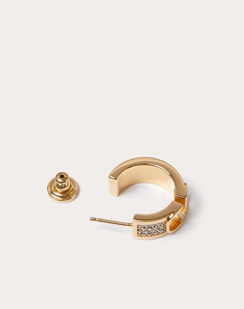 VLOGO SIGNATURE ØRERINGE I METAL OG SWAROVSKI® KRYSTALLER