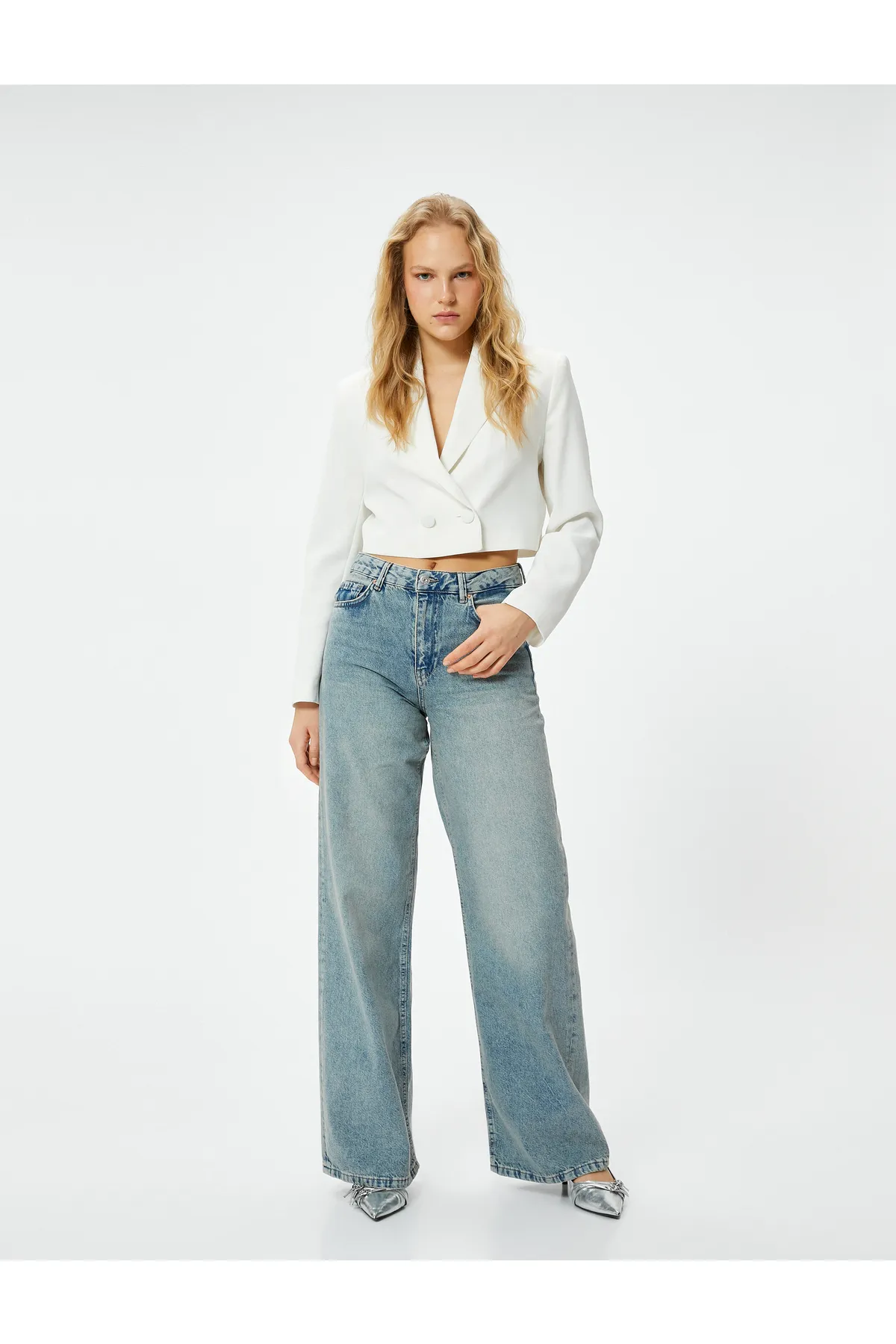 Koton  Jeans mit weitem Bein und normaler Taille - Bianca Wide Leg Jeans