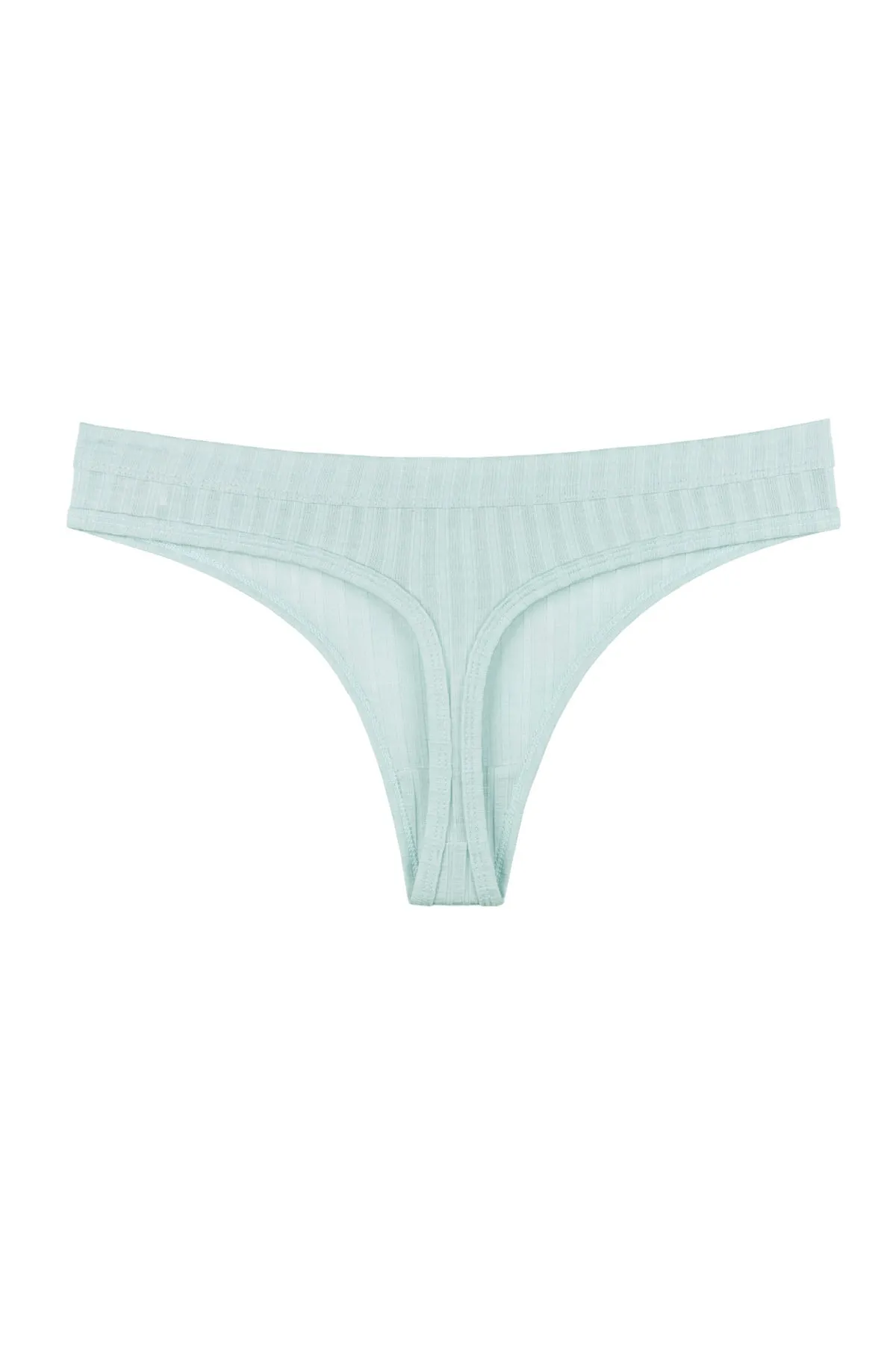 Sensu  5-teiliges Tanga-Höschen-Set für Damen mit Schnurbindung in sanften Farben – Kts3052