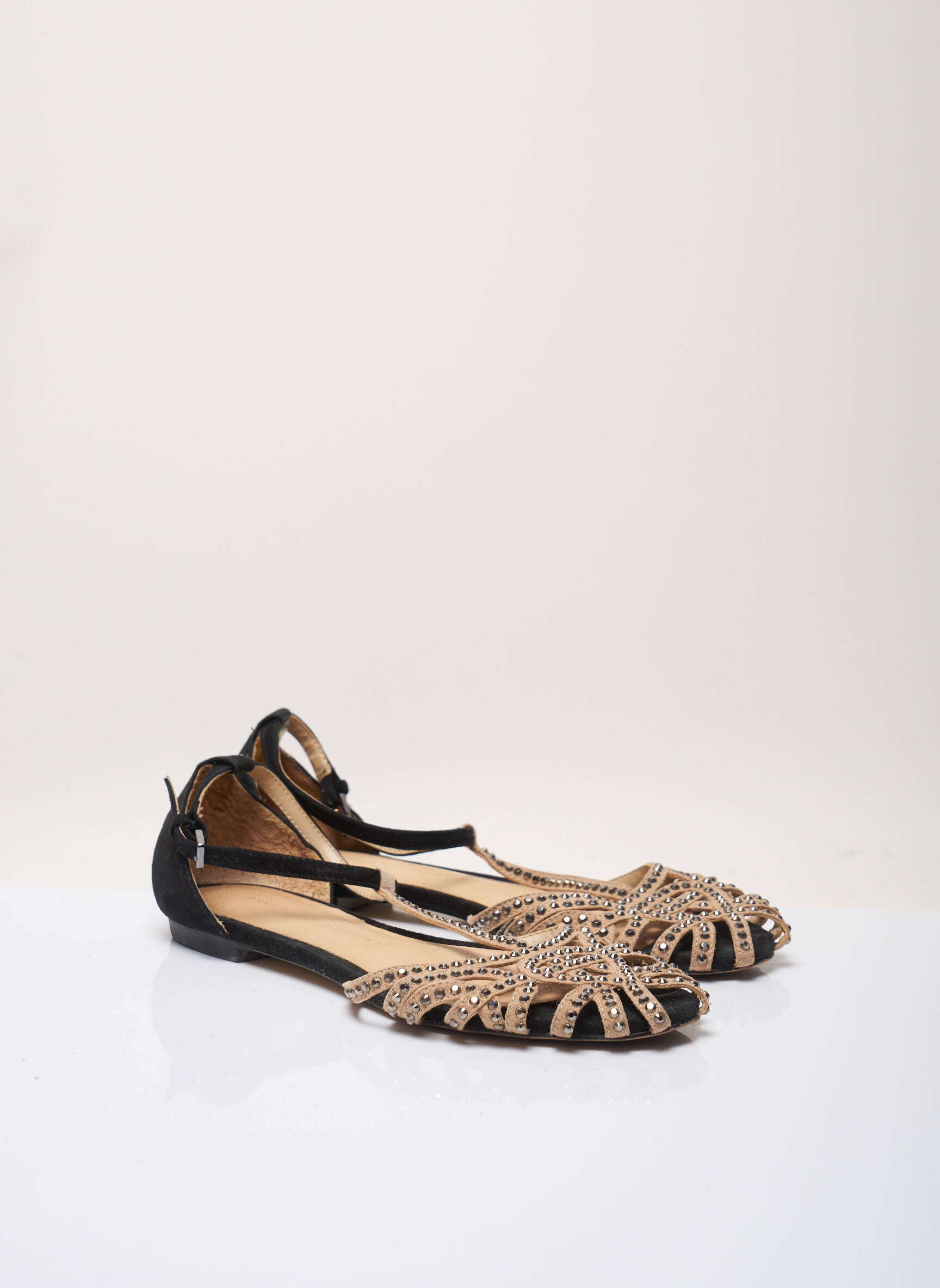 Zara Sandales Nu Pieds Femme couleur noir