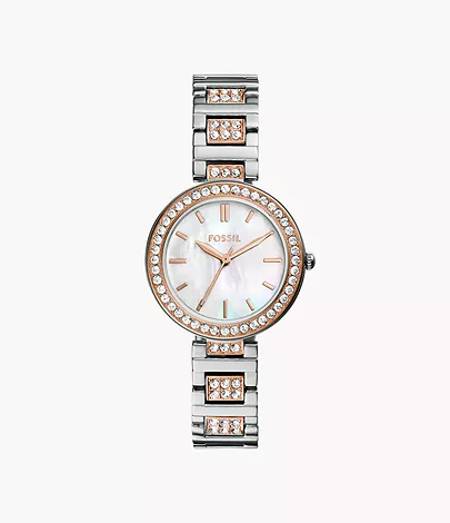 Fossil Outlet Uhr Karli 3-Zeiger-Werk Bicolor