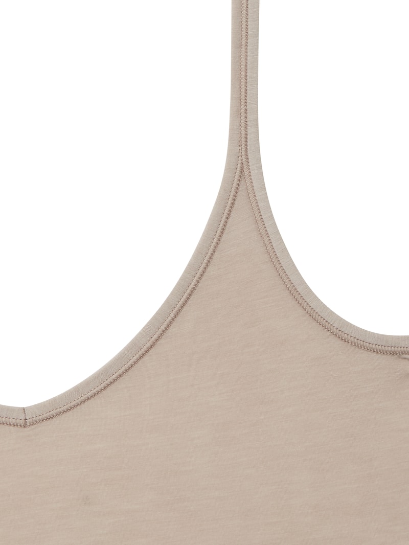 Personal Fit Top mit Stretch-Anteil in hellbraun