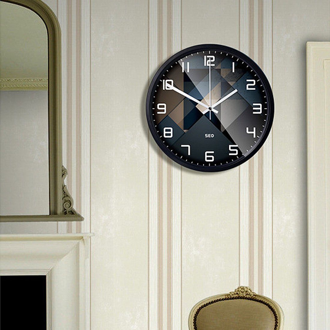 HOPPO~ Wanduhr 35cm moderne und stilvolle kreative Wanduhr, dekorative Wanduhr