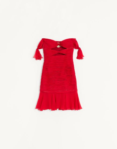 Korte chiffon jurk