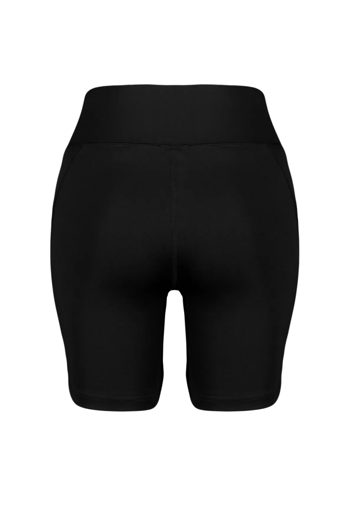 Trendyol Collection  Schwarze gestrickte Sportshorts/kurze Leggings mit Doppeltaschendetail THMSS24TY00030