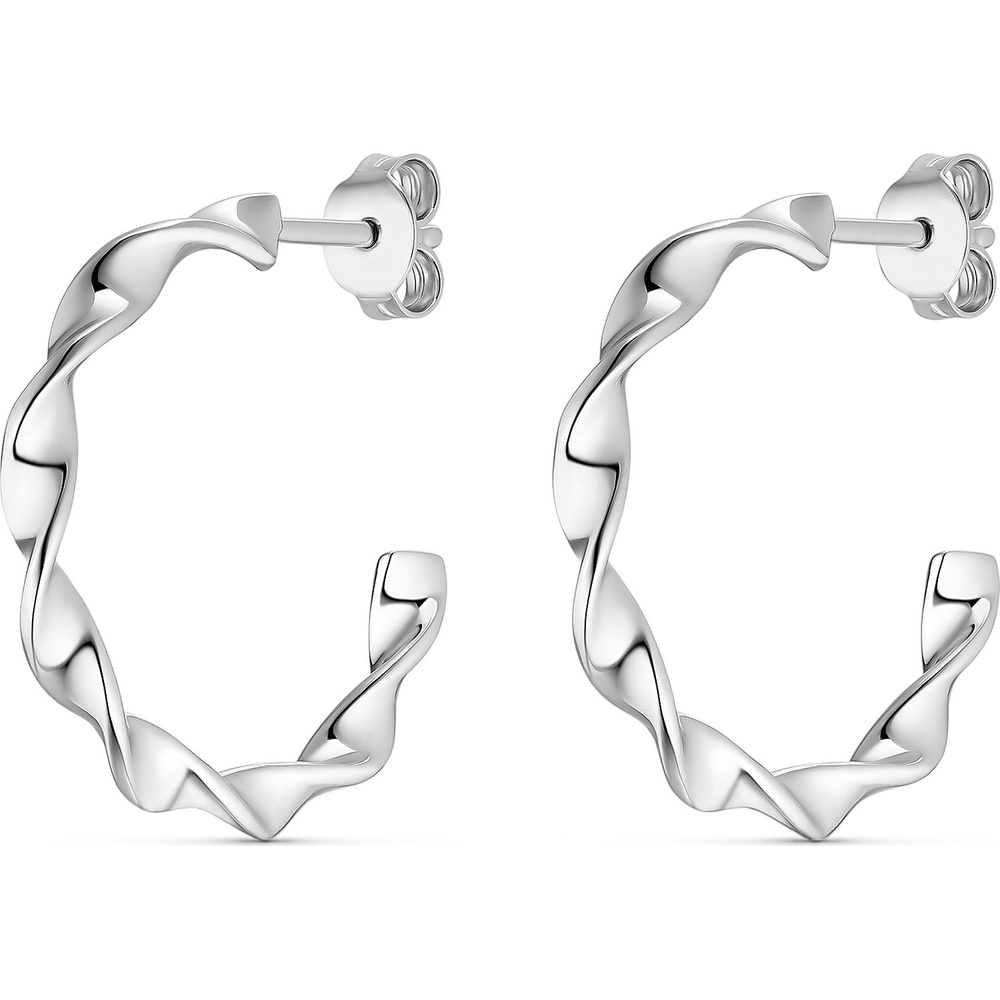 FAVS Créoles 925 Argent Boucles d'oreilles