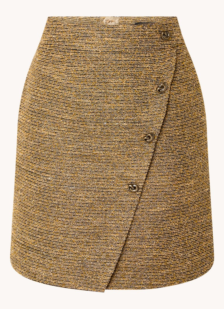 Jupe Claudia Sträter Mini-jupe ornée de boutons décoratifs et de lurex