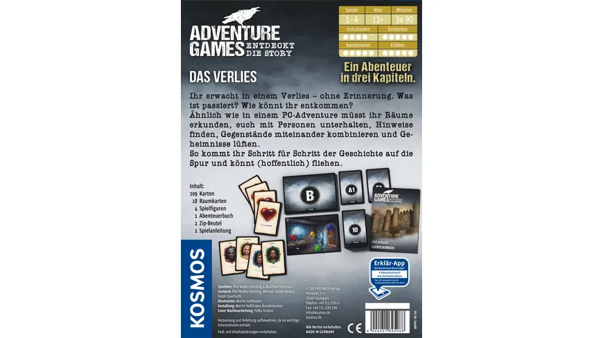 KOSMOS -  Adventure Games - Das Verlies - Entdeckt die Story
