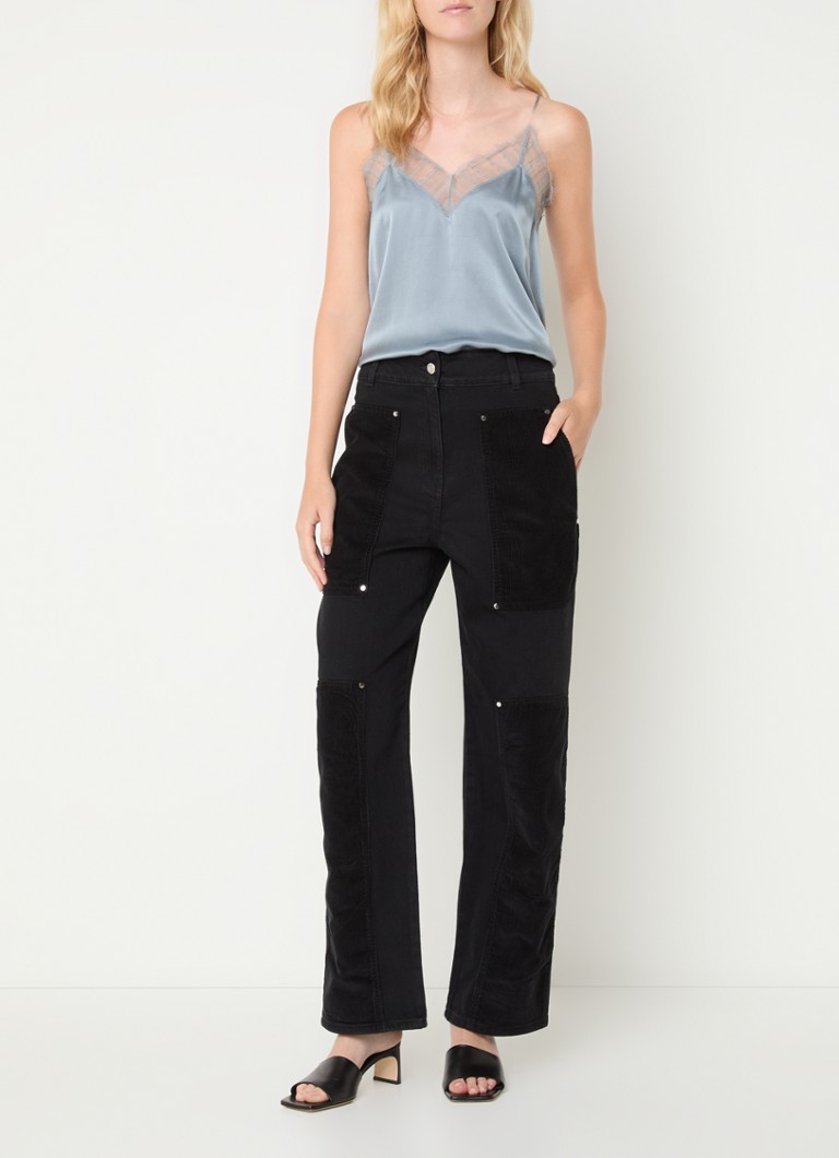 IRO  Elyssa high waist loose fit cargobroek met opgestikte zakken