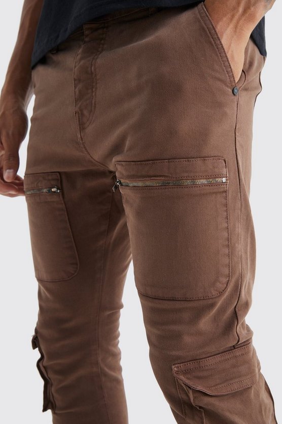 Tall Skinny Cargo-Hose mit Reißverschluss