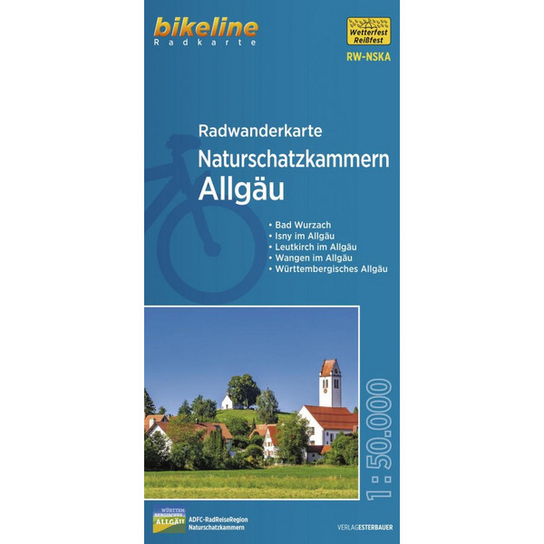 RADWANDERKARTE NATURSCHATZKAMMERN ALLGÄU RW-NSKA - Fahrradkarte
